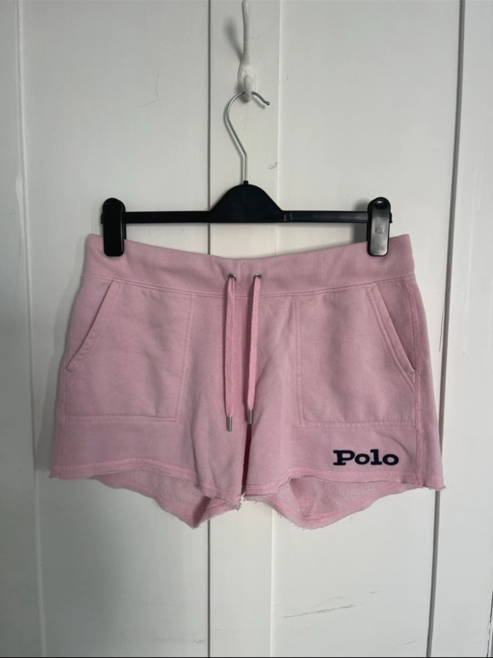 Polo Ralph Lauren pink raw hem shorts cotton blend